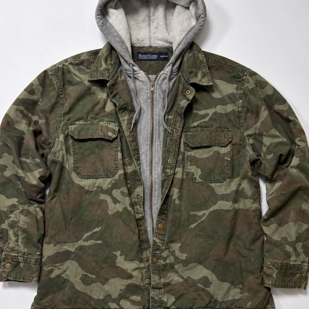 Faded-glory Men's Green and Khaki Jacket